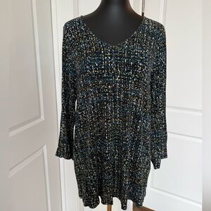 J. Jill Black and Blue ‎ Long Sleeve shirt